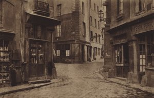 1866年、Fromentel, Saint-Hilaire, Jean-de-Beauvais と impasse Charretiere の角（モノクロ写真）。