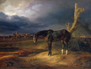1812年、1834年にモサイスクの戦場で飼い主のいない馬