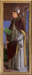 グルノーブルの聖ヒュー（またはシャトーヌフのヒュー）（1053-1132）、グルノーブルの前夜祭 アンブロジオ・ダ・フォッサーノ・ディット・イル・ベルゴニョーネ（1481-1522）による絵画 トリノ、スーサの聖ユスト大聖堂