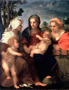 聖母マリアと聖カタリナ、エリザベス、洗礼者ヨハネ、1510年代。