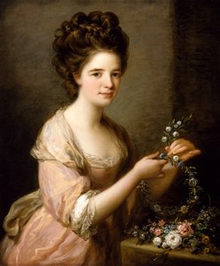 エレノアの肖像、ローダーデール伯爵夫人、c.1780-81（キャンバスに油彩）