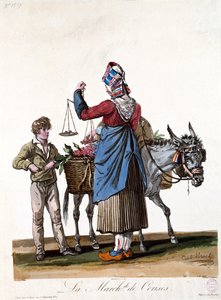フィリベール・ルイ・デブコート（1755-1832）によって刻まれた桜の売り手