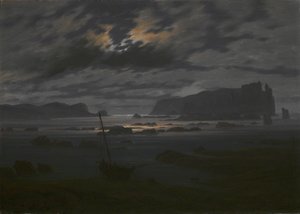 月明かりの下の北海c。 1823