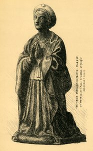 聖母マリアの受胎告知、大理石の像、1519年、1881年。