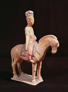 キャバリア、唐王朝（618-906）（セラミック）