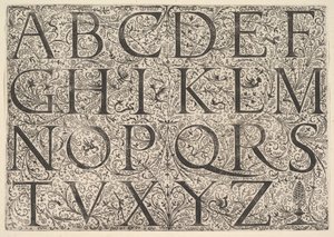 ローマの巨大なアルファベット、ca。 1520。