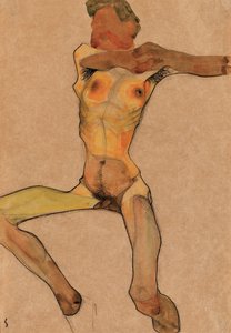 男性のヌード、黄色、1910