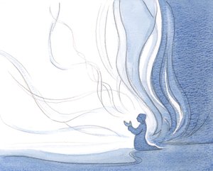 キリストに捧げられた魂は、キリスト自身の光がその魂を通り抜けて変容するので、すべて火のようです、2000年（紙にw - c）
