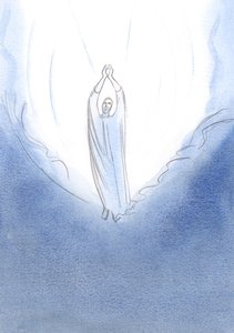 私はキリストが天国の瀬戸際に立っているのを見ました。彼の腕は祈りの中で広げられました。私が父に求めるものは何でも、天国のイエスは私にそれを求めます。、2001年（紙にw - c）