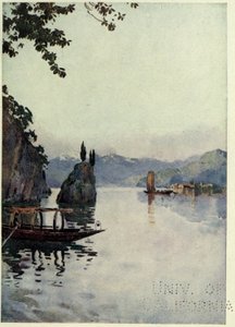 ベラージオ ポイント、コモ湖、Richard Bagot 作「The Italian lakes」よりイラスト