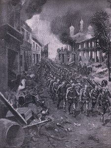 ドイツ軍によるブレスト・リトウスキー侵攻（『イラストレイテッド・ヒストリー・オブ・ワールド・ウォー 1914-1915』（ユニオン・ベルラグゼフェルフシャフト刊）より