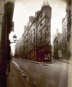 セーヌ通りとエショード通り、パリ、1924年頃（モノクロ写真