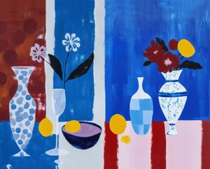 テーブルの上の花瓶の花、キッチンの壁のアート装飾 作： ファフタリ・アブデラヒム