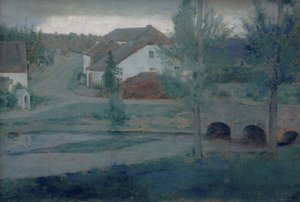村への入り口、1885。