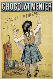 チョコレート「メニエール」の広告 19世紀後半