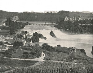ライン川の滝、シャフハウゼン、スイス、1895年。
