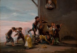 栗を争う子供たち1786年、栗を争う子供たち。