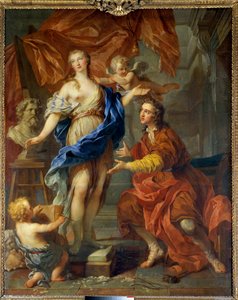 アニメーション化された彫像を見るピグマリオン フランソワ・ル・モイン（1688-1737）による絵画。1729.ディム 2,12 x 1,68 m トゥール、ボザール美術館（Musee des Beaux Arts