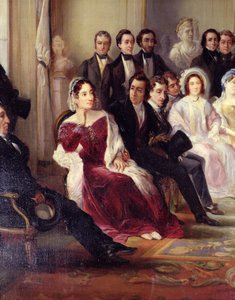 フランソワアンドリュー（1759-1833）コメディフランセーズのホワイエで彼の悲劇ジュニウスブルータスを読む、1828年5月26日、1847年（216914の詳細）