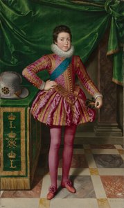 1611年フランスのルイ13世の肖像 作： フランスIIプールバス