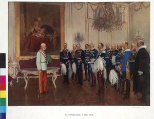 1908年5月8日、ドイツ連邦皇太子がシェーンブルン宮殿を訪問