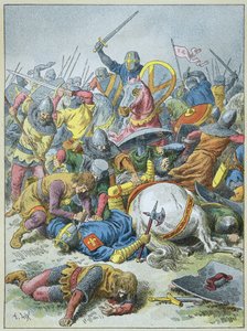 1214年、ブービンズの戦いでのフィリップ・オーギュスト王（彫刻作品