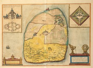 ゲオルグ・ブラウンの「Civitates Orbis Terrarum」より「ウラニエンボーグ」。