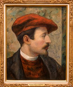 ポール・ゴーギャン(1848-1903)の肖像」ジョージ・ダニエル・ド・モンフリード(1856-1929)作 - 美術館（米国フロリダ州セントピーターズバーグ