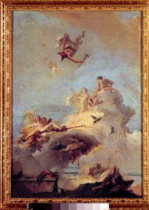 オリンポスの絵 ジョバンニ・バッティスタ（ジャンバッティスタ）・ティエポロ（1696-1770） 18世紀 マドリード、プラド美術館