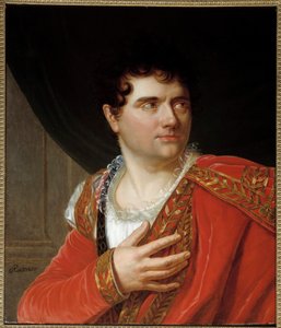 モンターノ・ドゥ・ベルトン役の歌手Jean Baptiste Sauveur Gavaudan（1772 - 1840）の肖像。アンリ・フランソワ・リーズネル（1767-1828）による絵画。キャンバスに油彩。薄さ：0.68 x 0.55m。パリ、カルナヴァレ美術館 作： アンリ・フランソワ・リースナー