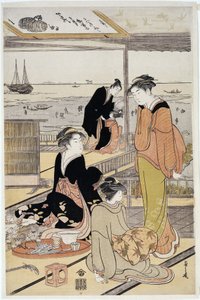 品川湾の茶屋