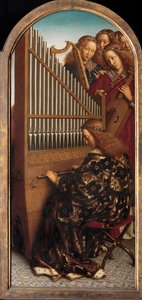 ゲントの祭壇画からの聖セシリアと天使の音楽家