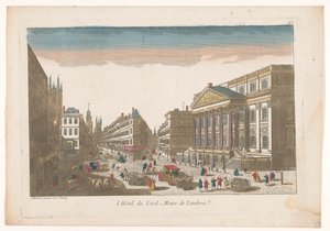 ロンドンの邸宅の眺め l´Hôtel du Lord = Maire de Londre (オブジェクトのタイトル) 作： ジャン・フランソワ・ドーモン