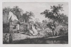 小さなエルミタージュ、1793年。 作： ジャン・ジャック・ド・ボワシュー