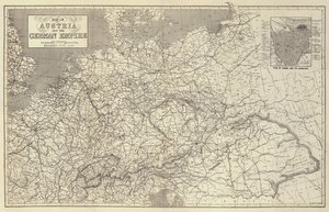 オーストリアとドイツ帝国の地図