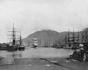 南アフリカの喜望峰（モノクロ写真