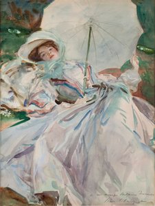 傘を持つ女性、1911年。