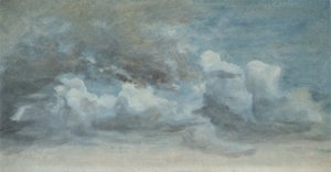 雲の研究、c.1849-55（船上の紙に油を塗る）