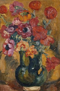 アネモネの花束、c。 1906-1908年（キャンバスに油彩）