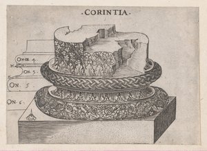 Speculum Romanae Magnificentiae:コリント式台座、約1537年、約1537年