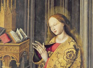 1445年頃の本からの聖母マリアの読書（26541の詳細）