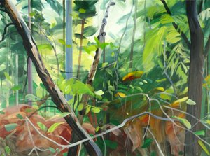 Forêt10、2015（キャンバスにアクリル絵の具）