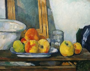 オープンドロワーのある静物、c.1879-1882