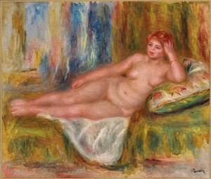 リクライニング女性ヌード;横たわる裸の女性、1918年