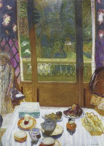 庭園の景色を望む朝食ルーム。 1930-31