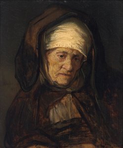 高齢女性の頭、1655-60
