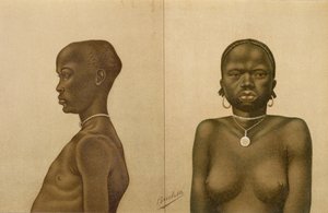 ワガンダの少年とディンカの少女、 『人類の歴史』第3巻、フリードリヒ・ラッツェル教授、1898年