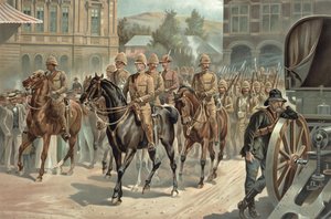 1900年6月5日にロバーツ卿（1832-1914）がプレトリアに入国