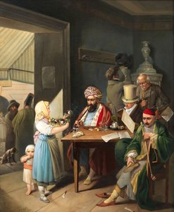 ウィーンの喫茶店でのギリシャ人とトルコ人、1824年。
