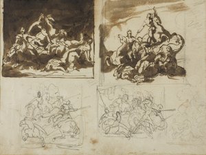 騎兵戦の5つのスケッチ、1813-14